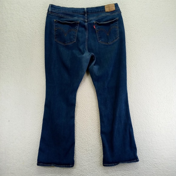 Levi's Women's 32x30 Bootcut Jeans Dark Wash Denim Stretch Mid Rise - Picture 9 of 10